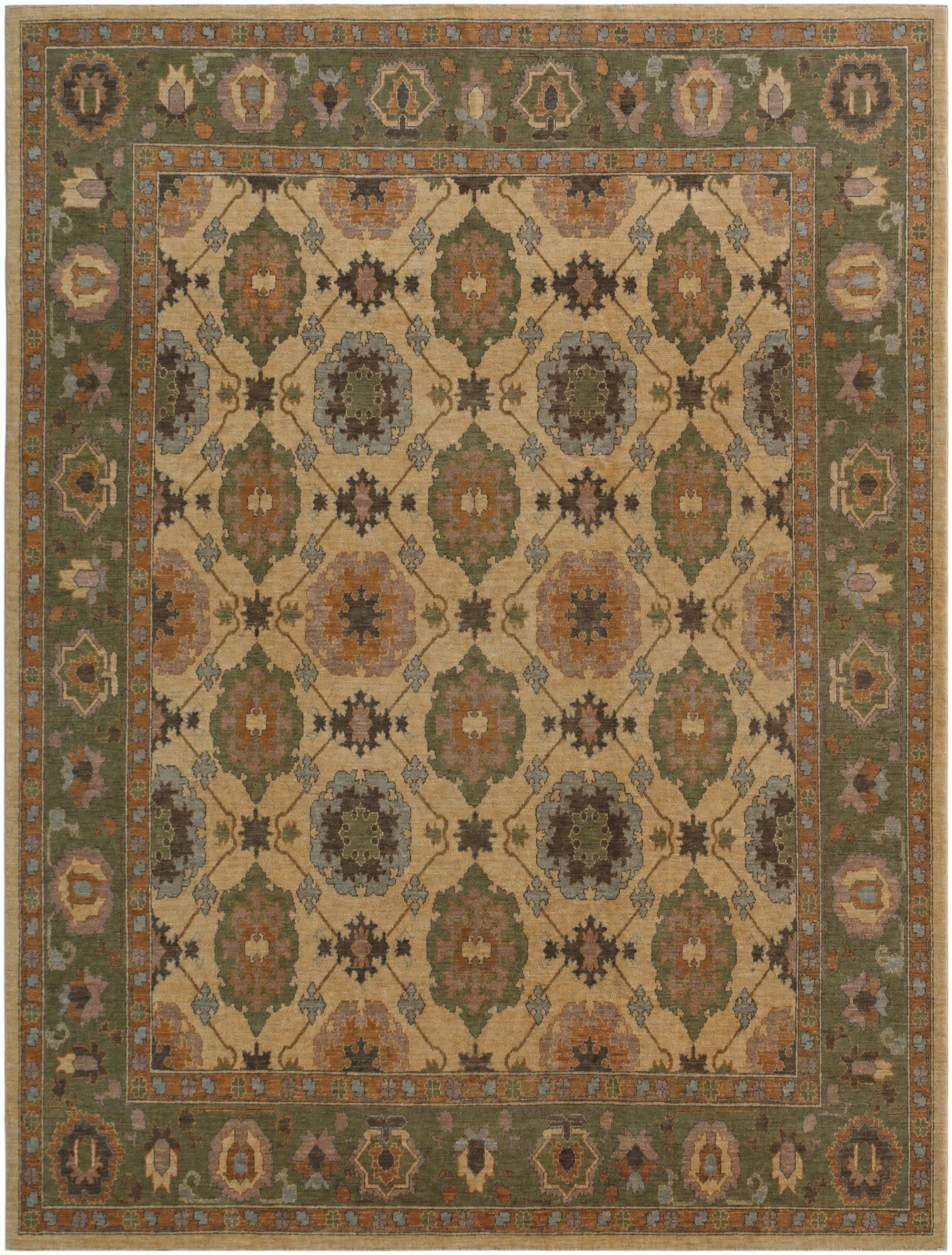 8' x 10' 8 Hand Knotted Ziegler Rug