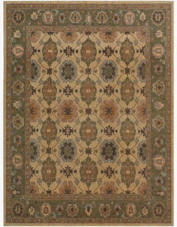 8' x 10' 8 Hand Knotted Ziegler Rug