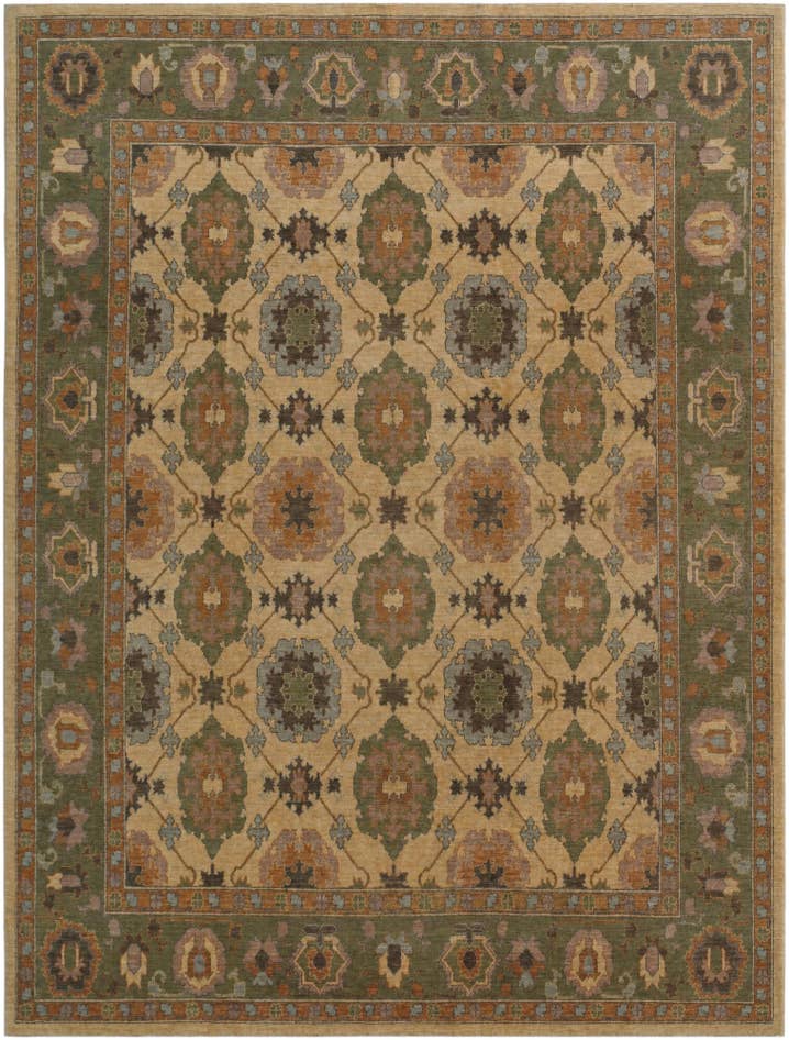 Detail image of 8' x 10' 8 Hand Knotted Ziegler Rug