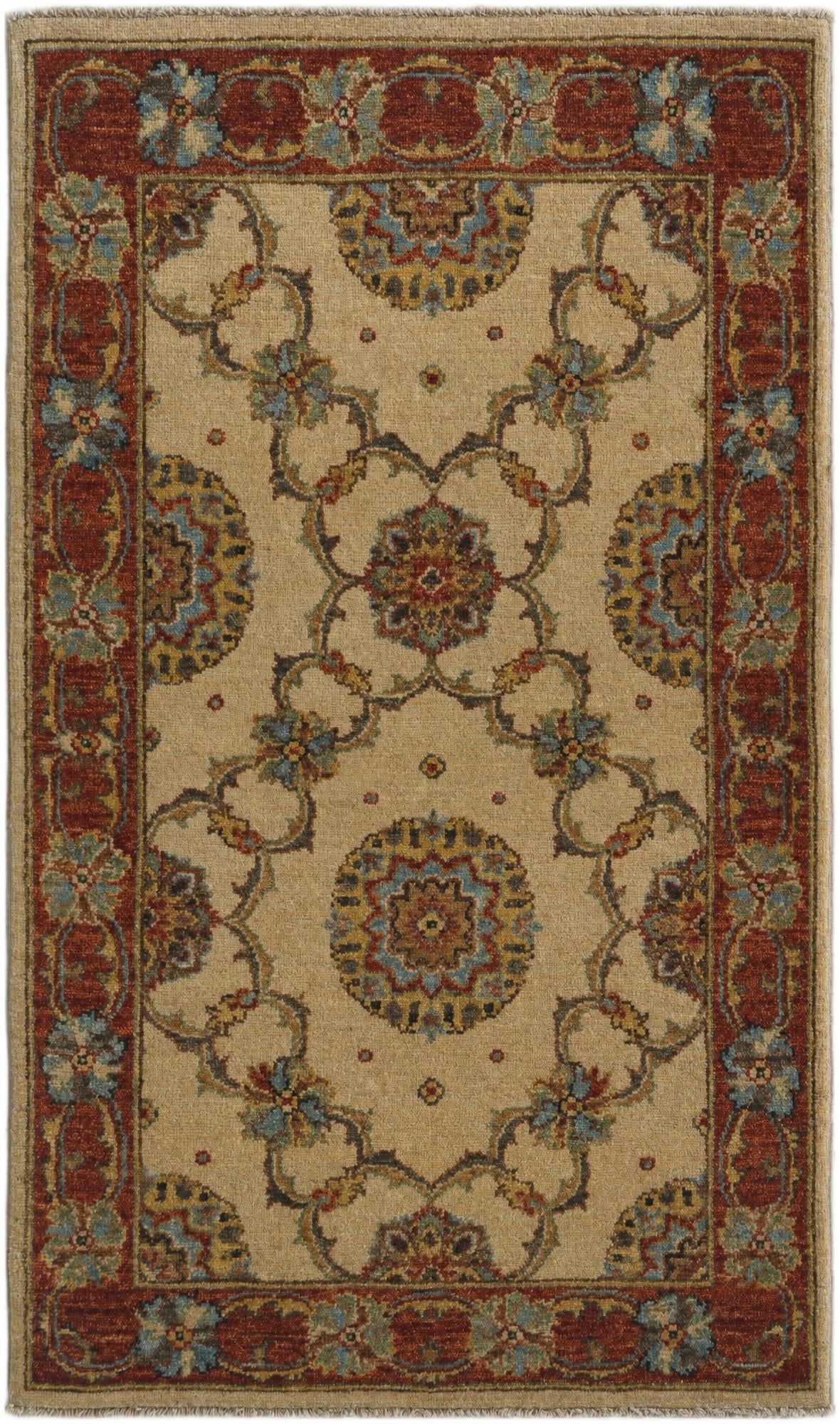 2' 7 x 4' 4 Hand Knotted Ziegler Rug