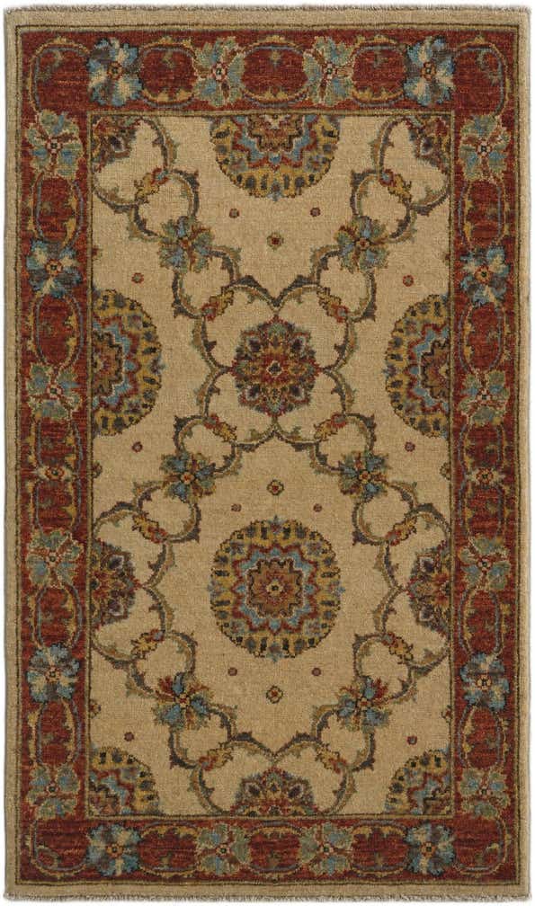 2' 7 x 4' 4 Hand Knotted Ziegler Rug