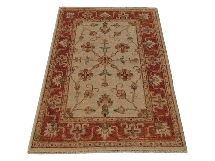 2' 7 x 4' Hand Knotted Ziegler Rug