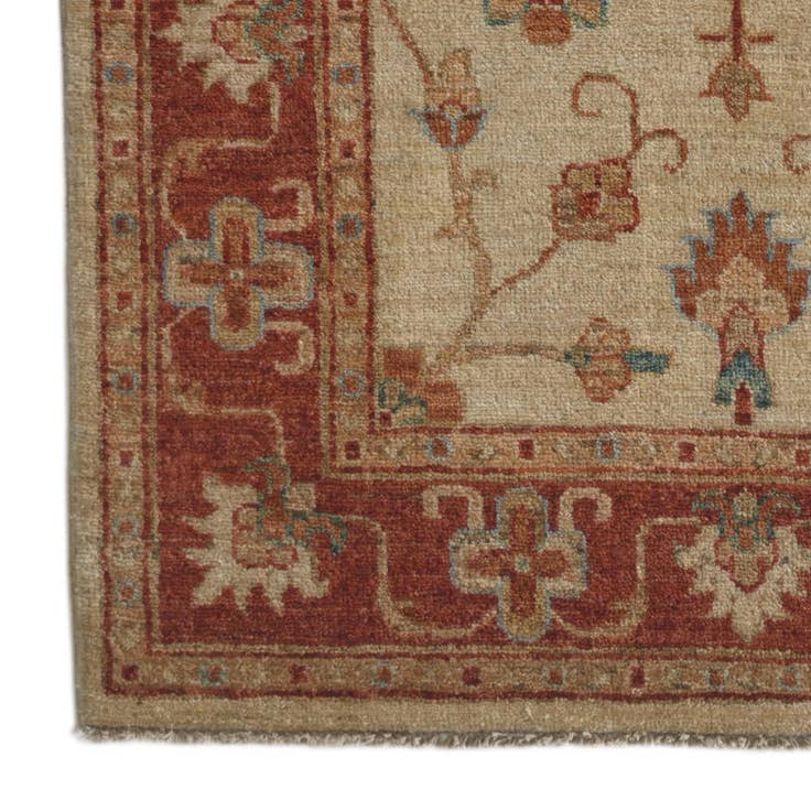 Detail image of 2' 7 x 4' Hand Knotted Ziegler Rug