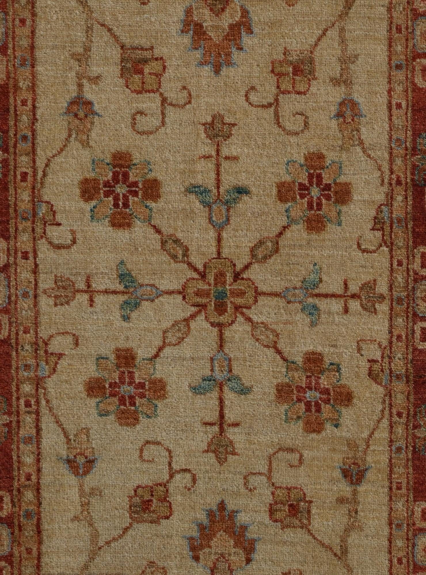 2' 7 x 4' Hand Knotted Ziegler Rug