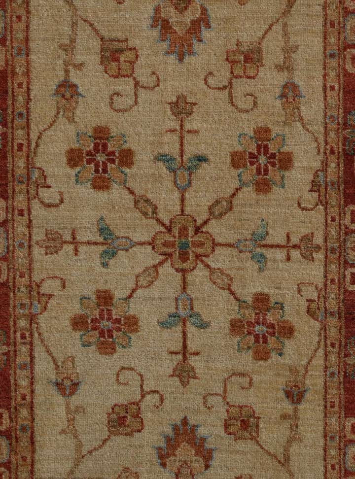 2' 7 x 4' Hand Knotted Ziegler Rug