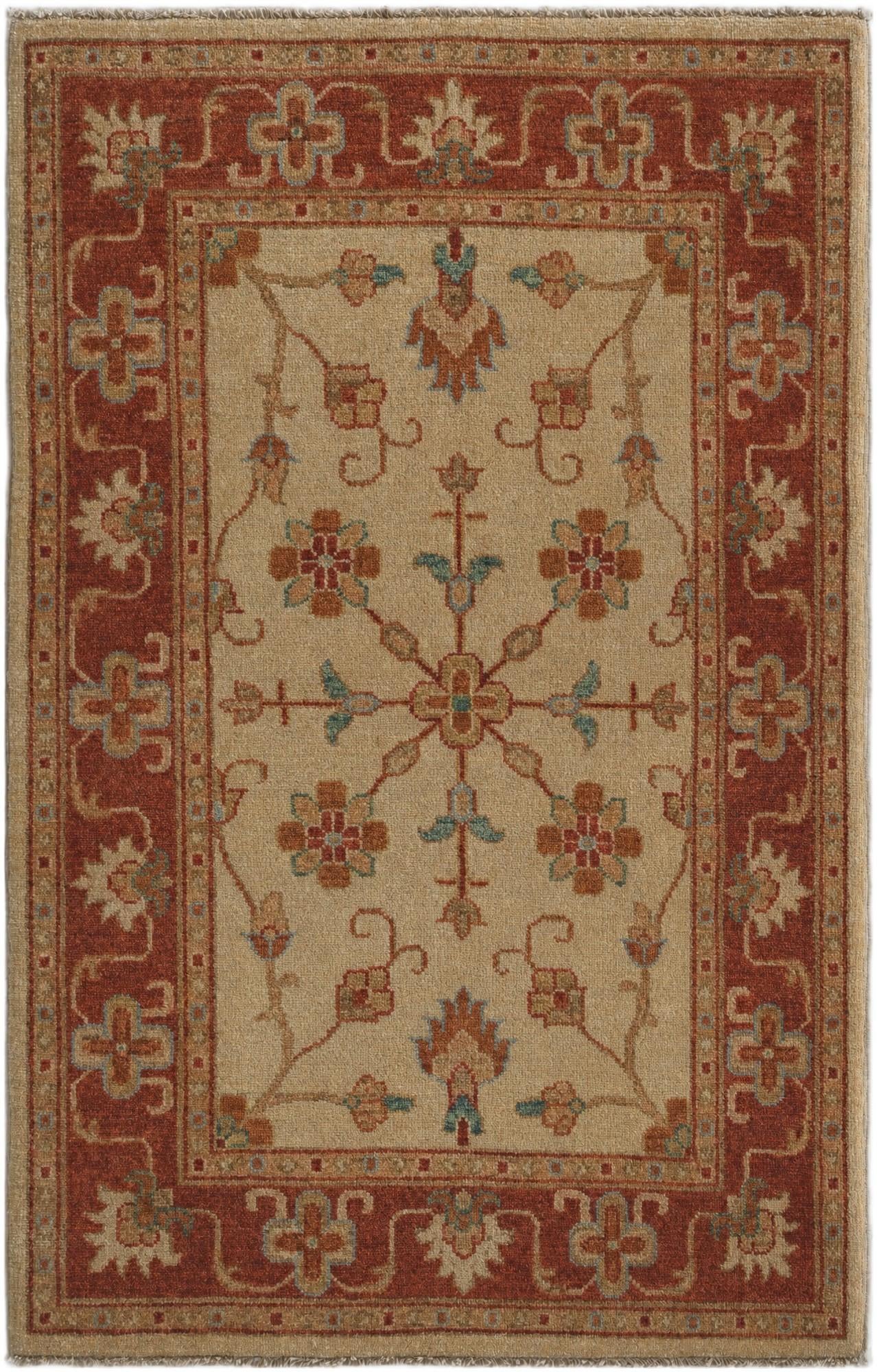 2' 7 x 4' Hand Knotted Ziegler Rug