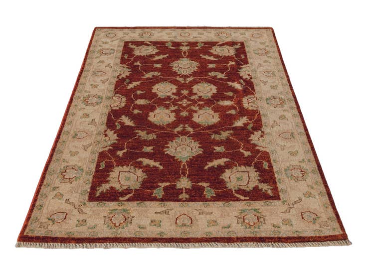 Detail image of 2' 11 x 4' 10 Hand Knotted Ziegler Rug