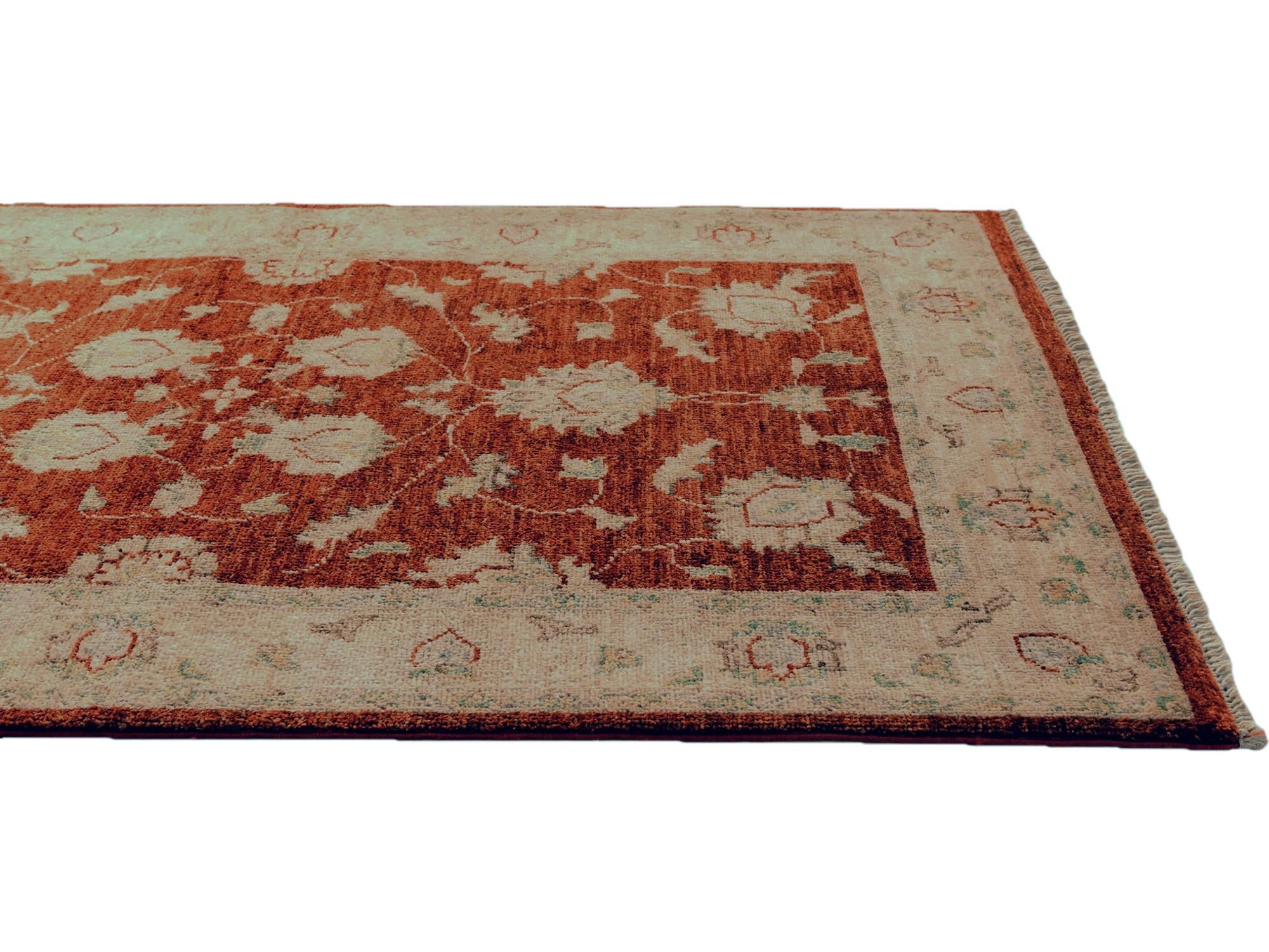 2' 11 x 4' 9 Hand Knotted Ziegler Rug