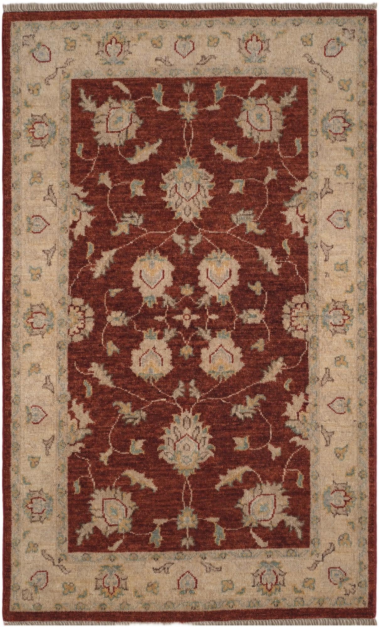 2' 11 x 4' 9 Hand Knotted Ziegler Rug