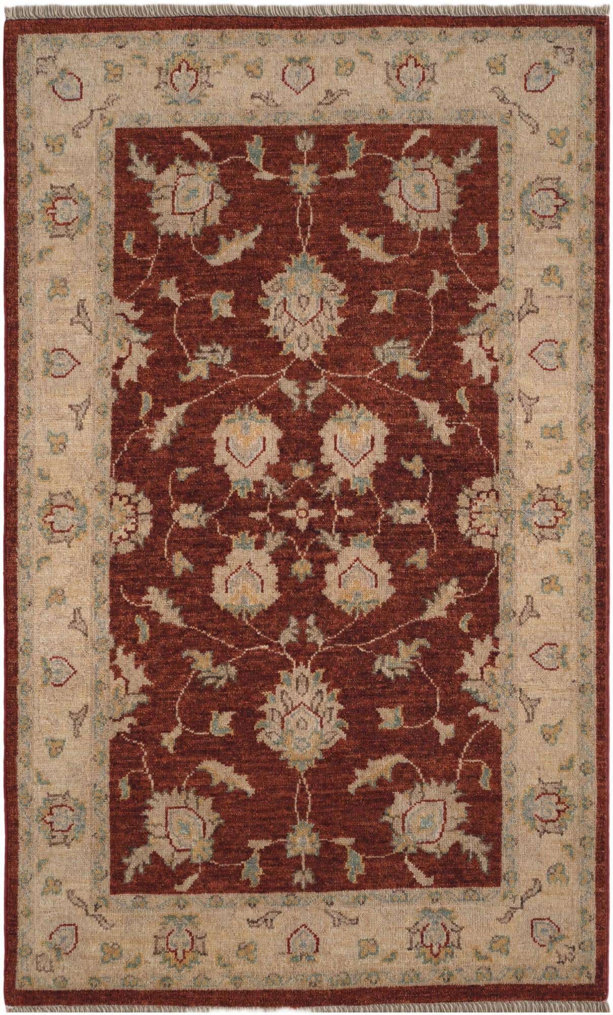 2' 11 x 4' 9 Hand Knotted Ziegler Rug