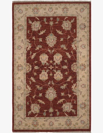 2' 11 x 4' 9 Hand Knotted Ziegler Rug