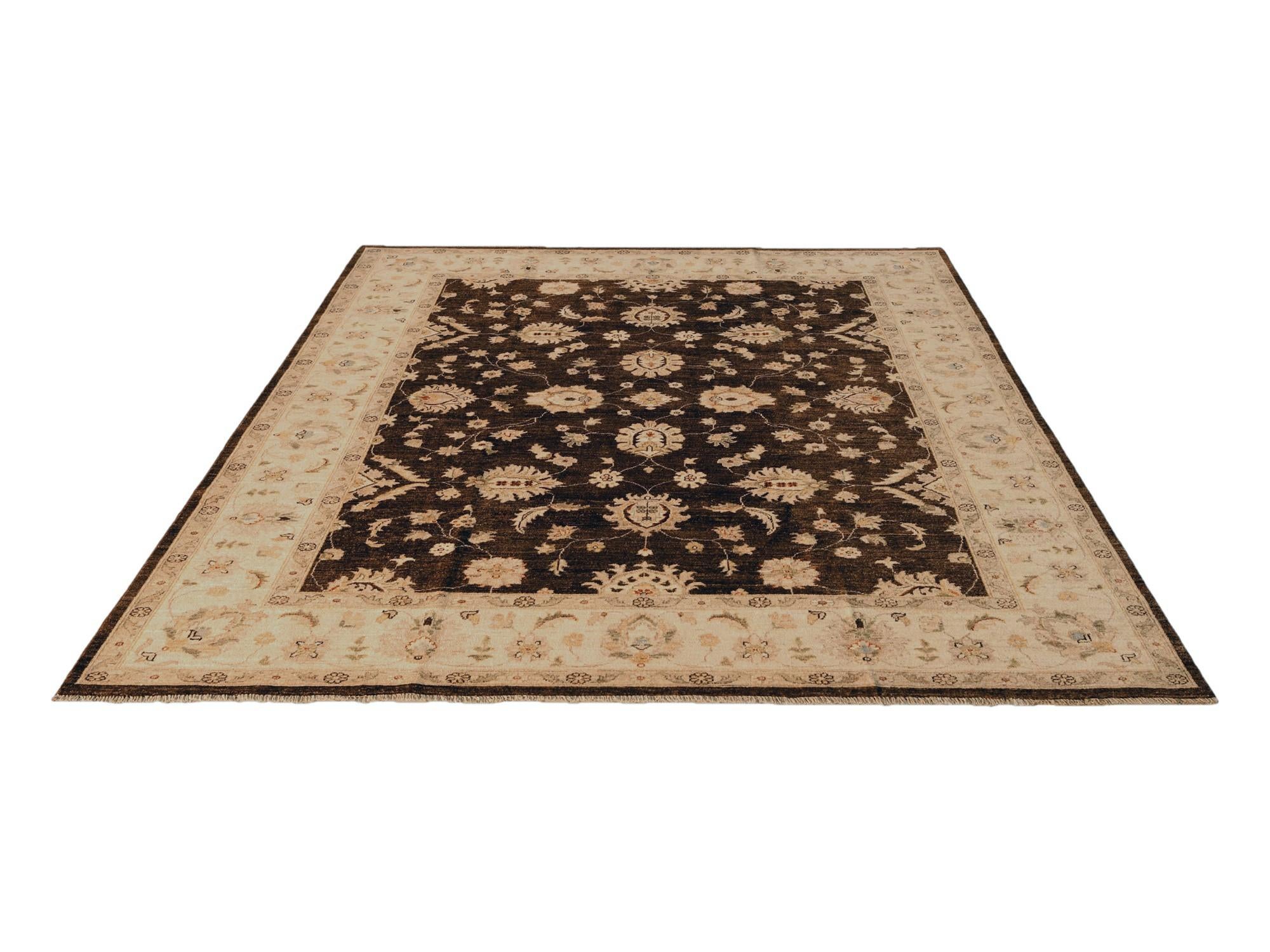 7' 11 x 10' Hand Knotted Ziegler Rug