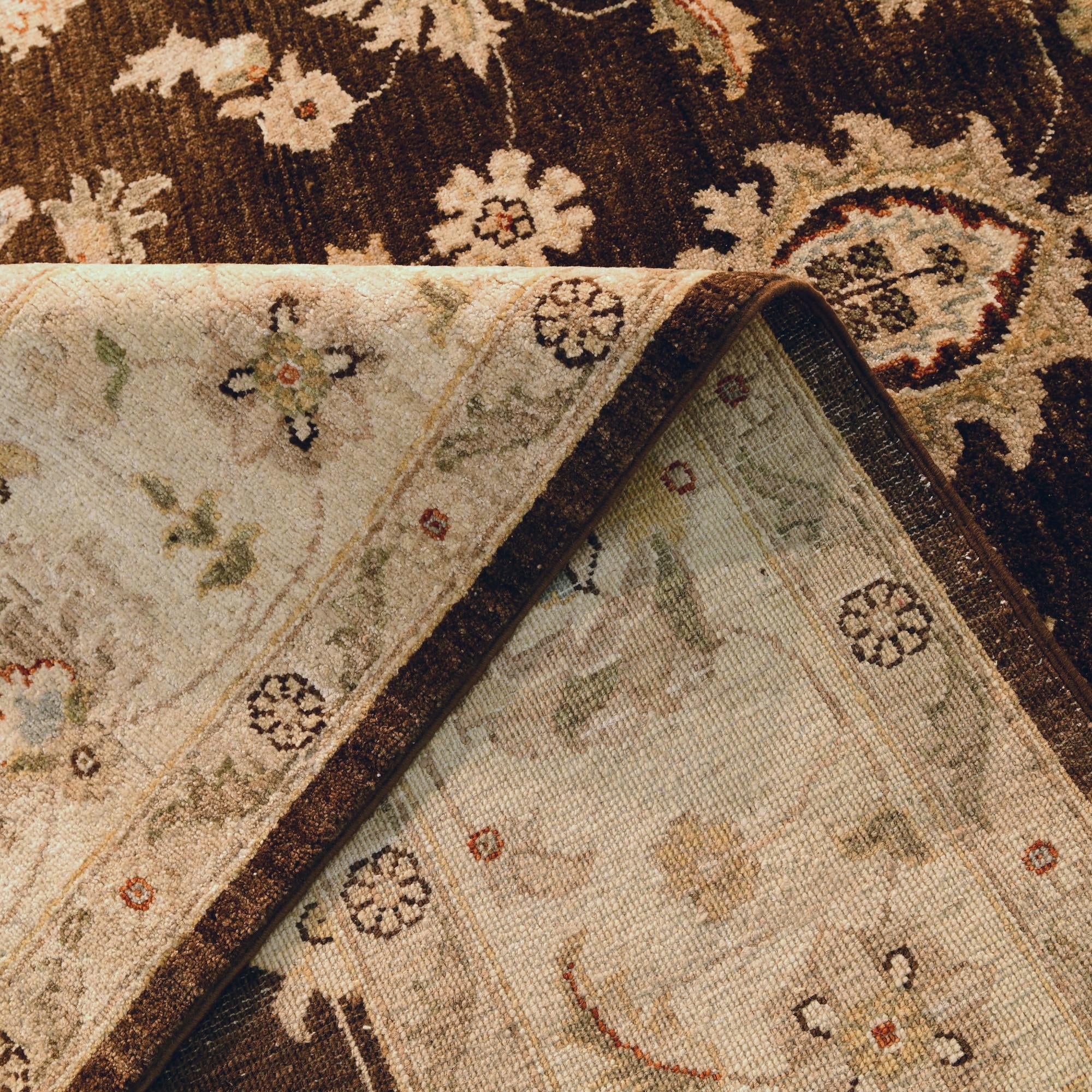 7' 11 x 10' Hand Knotted Ziegler Rug