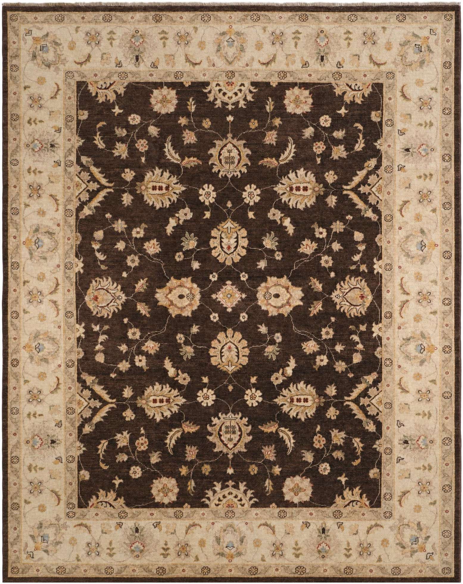 7' 11 x 10' Hand Knotted Ziegler Rug