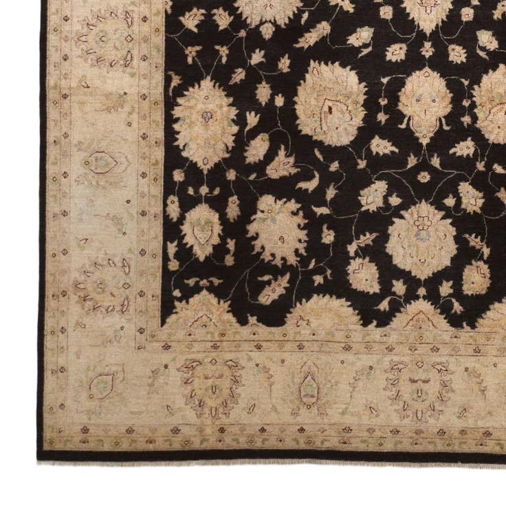Detail image of 9' 9 x 13' 8 Hand Knotted Ziegler Rug