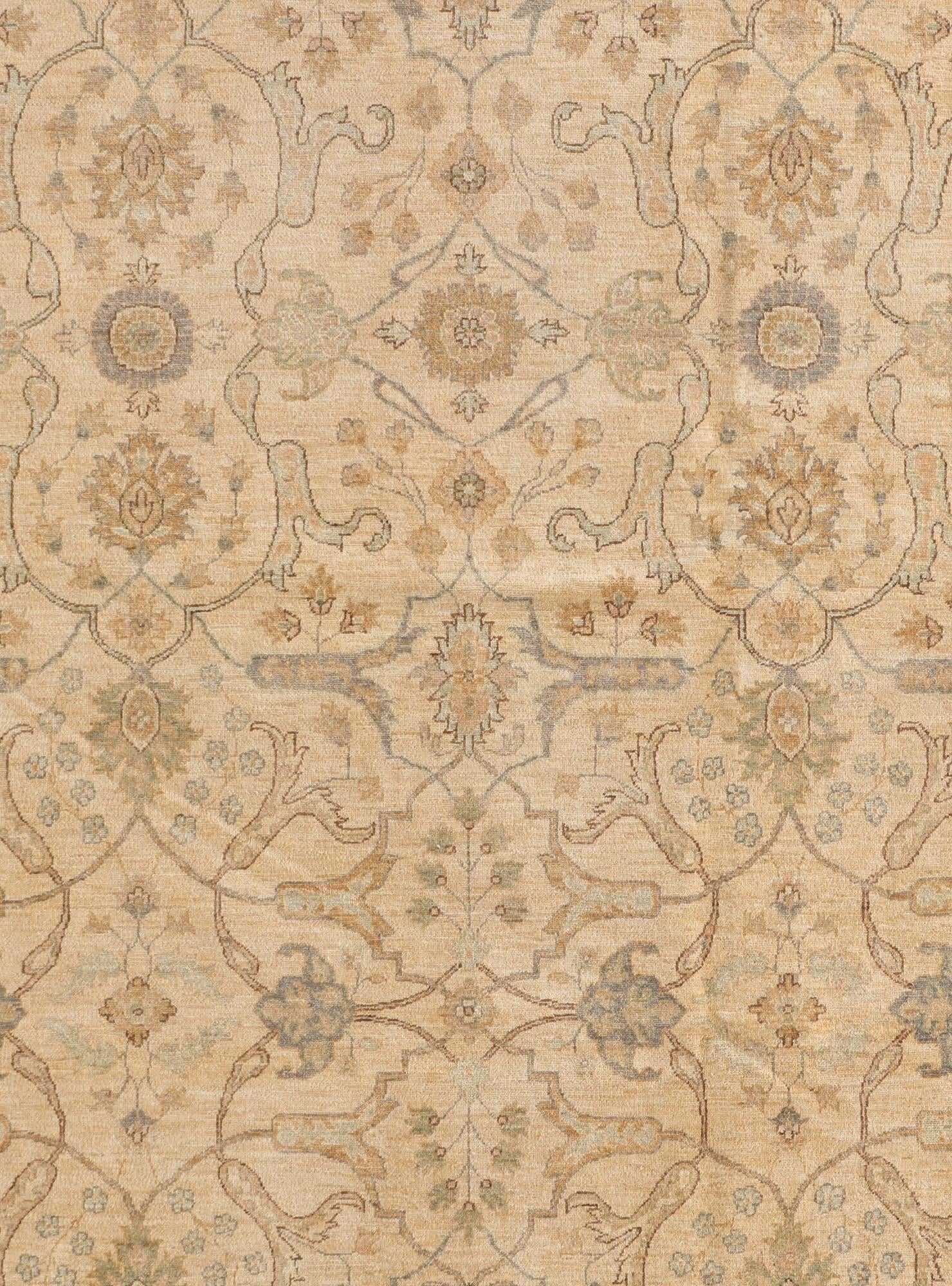 9' 10 x 14' Hand Knotted Ziegler Rug