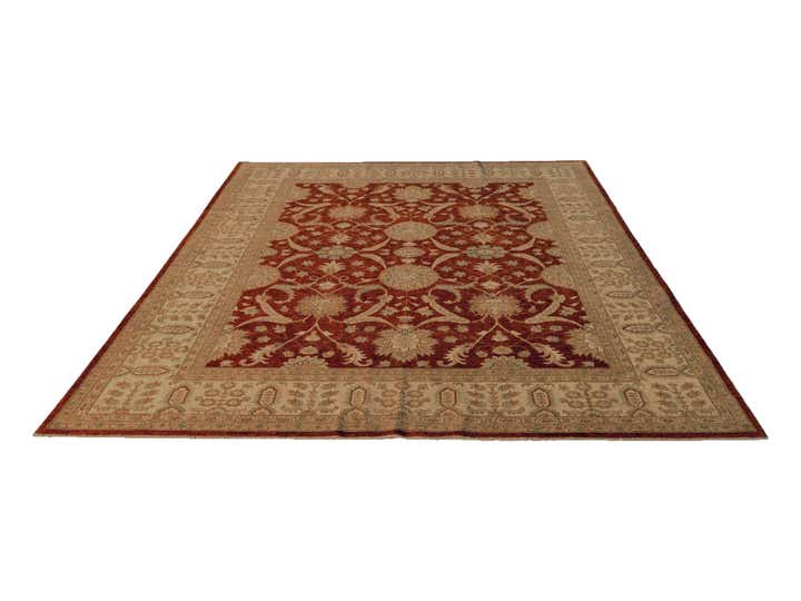 8' 10 x 12' Hand Knotted Ziegler Rug
