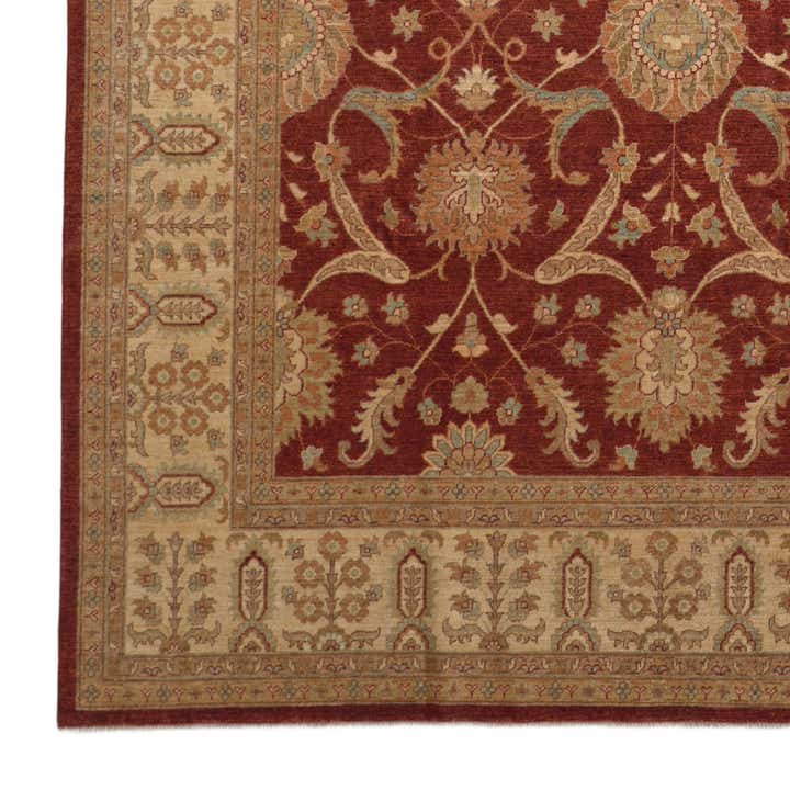 8' 10 x 12' Hand Knotted Ziegler Rug