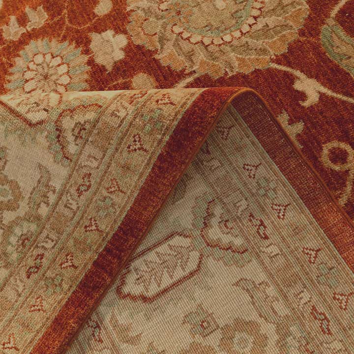 8' 10 x 12' Hand Knotted Ziegler Rug