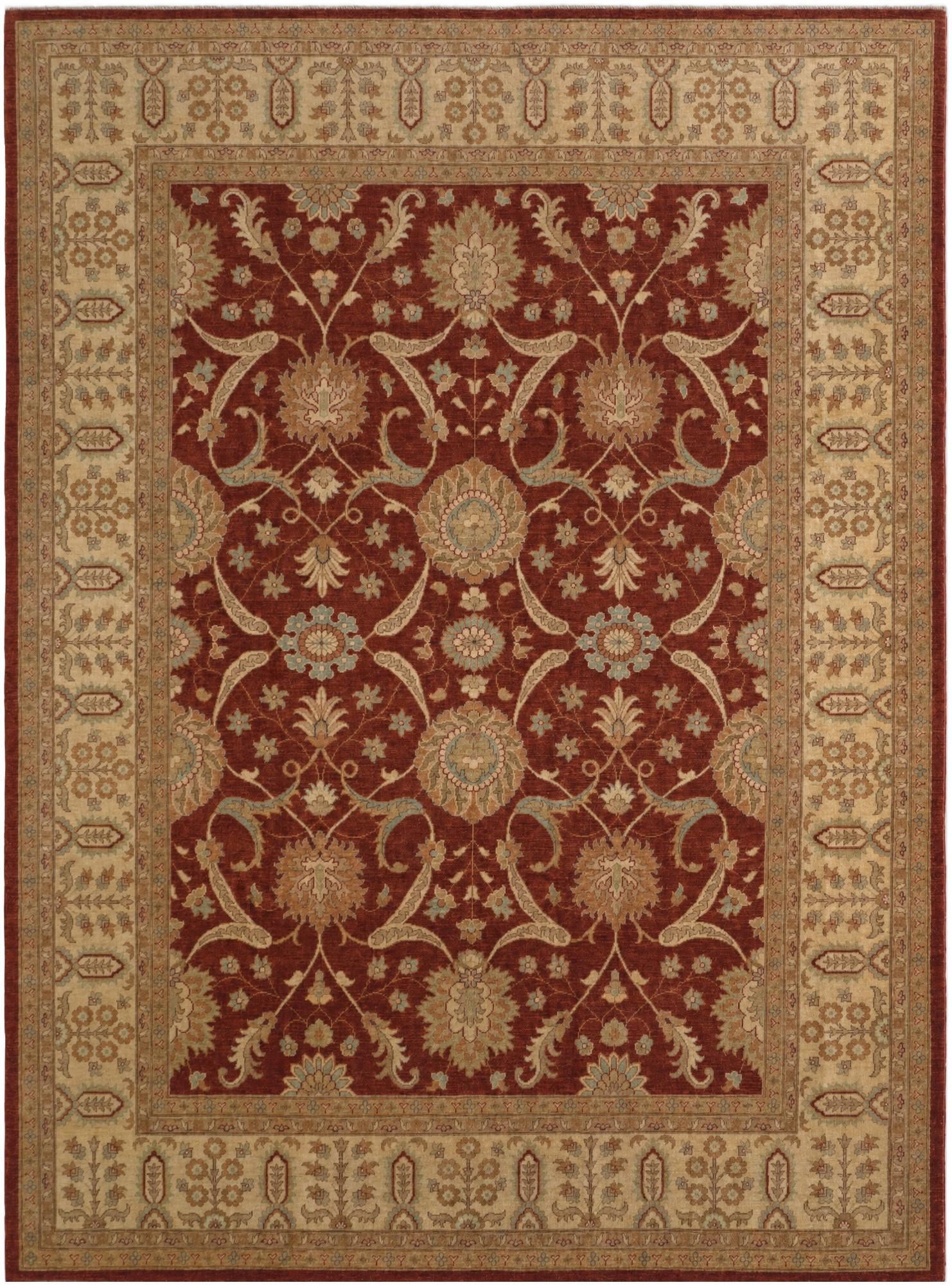 8' 10 x 12' Hand Knotted Ziegler Rug