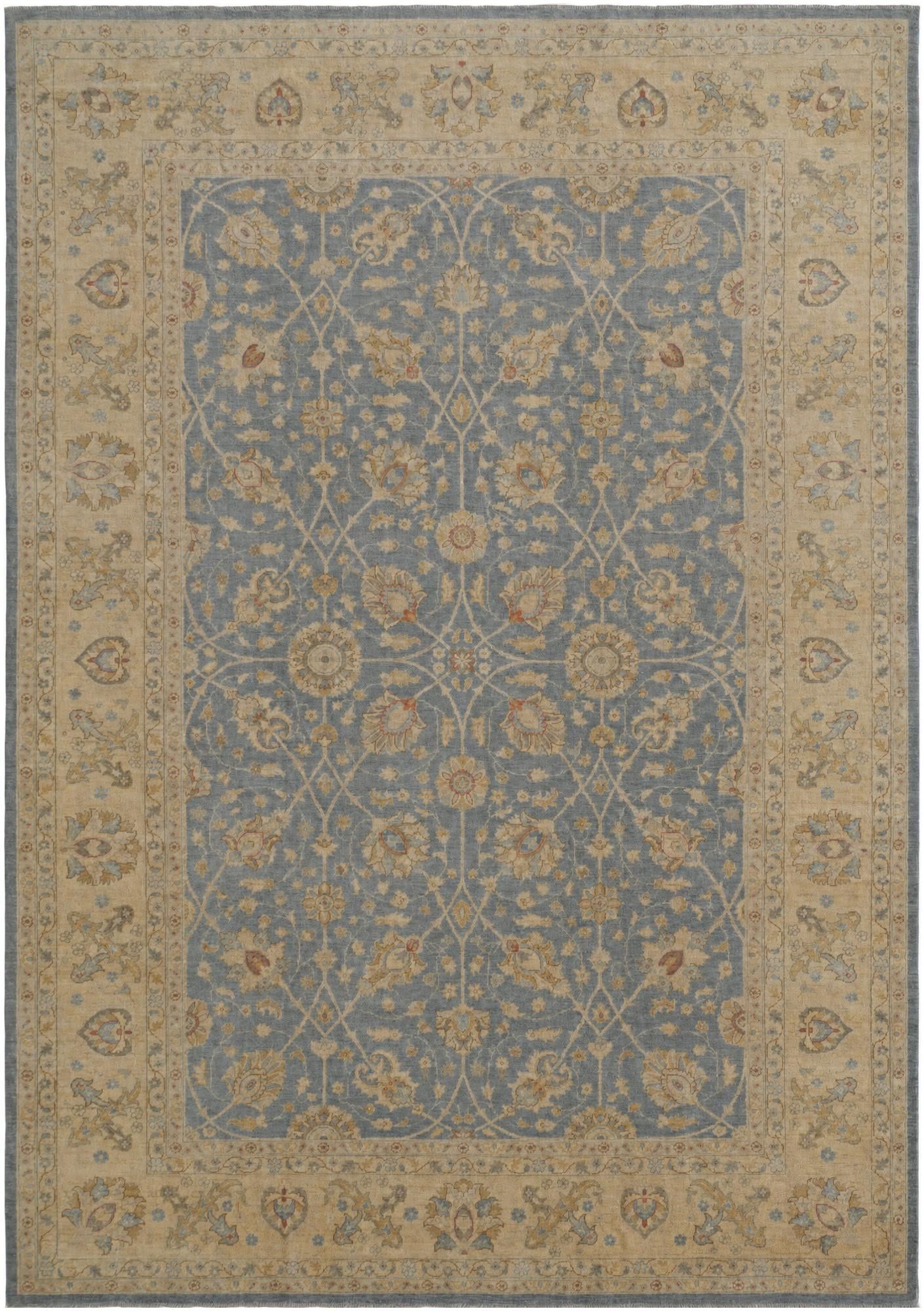 9' 9 x 13' 10 Hand Knotted Ziegler Rug