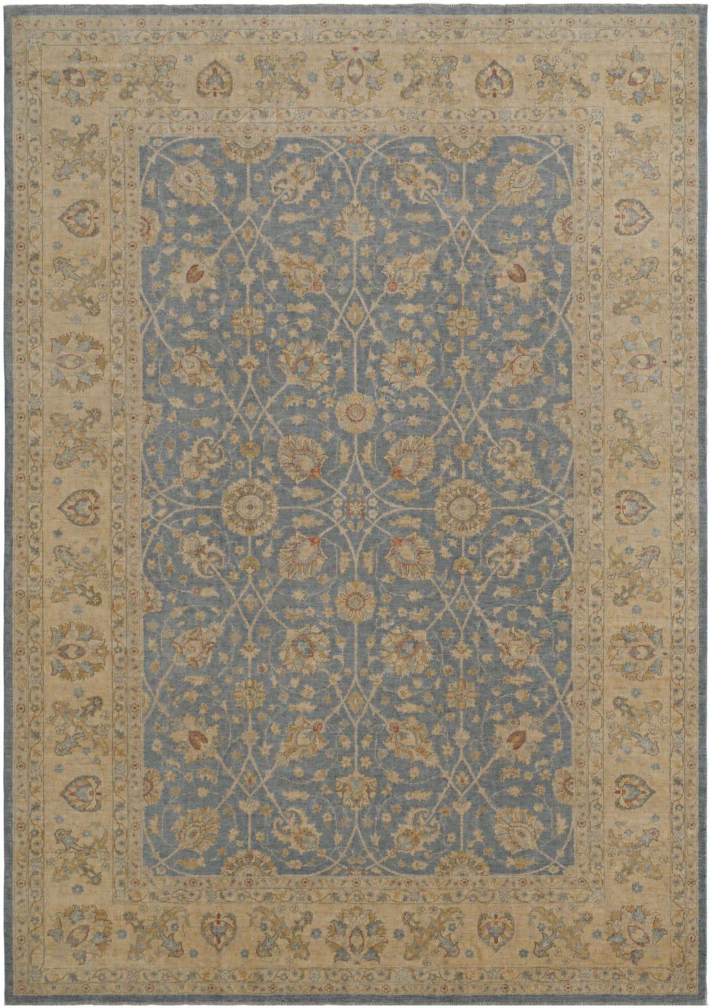 9' 9 x 13' 10 Hand Knotted Ziegler Rug