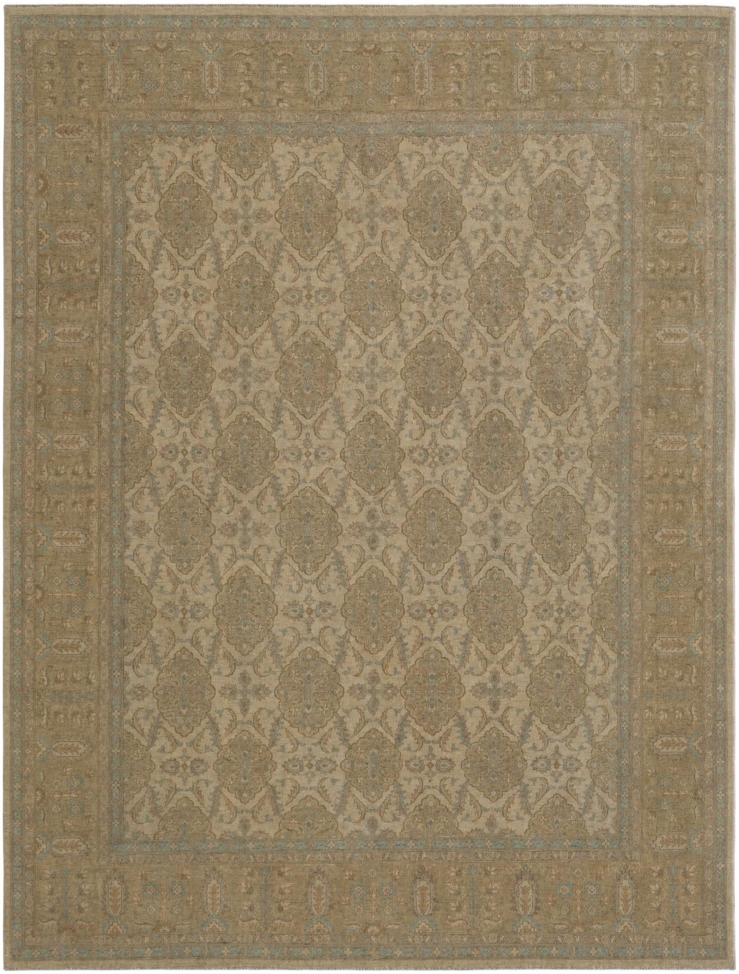 8' 11 x 11' 11 Hand Knotted Ziegler Rug