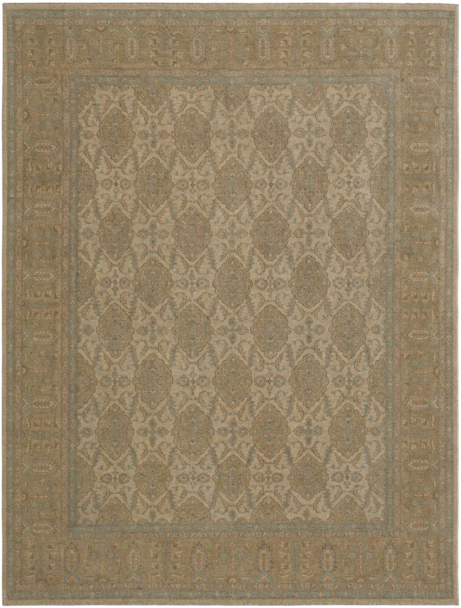 8' 11 x 11' 11 Hand Knotted Ziegler Rug