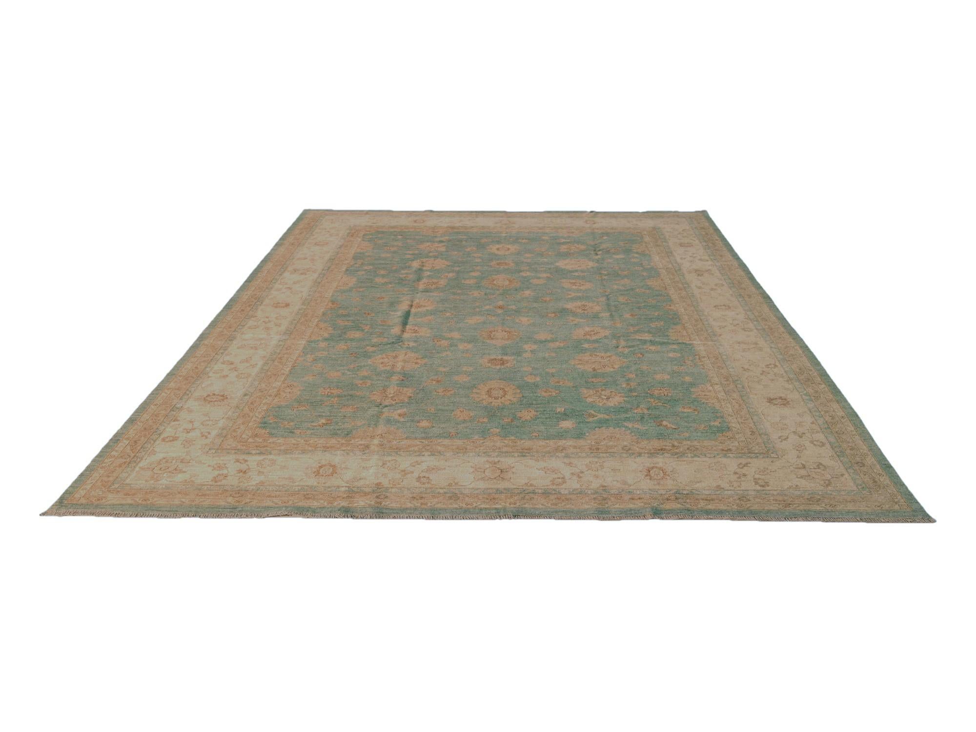 9' 11 x 13' 9 Hand Knotted Ziegler Rug
