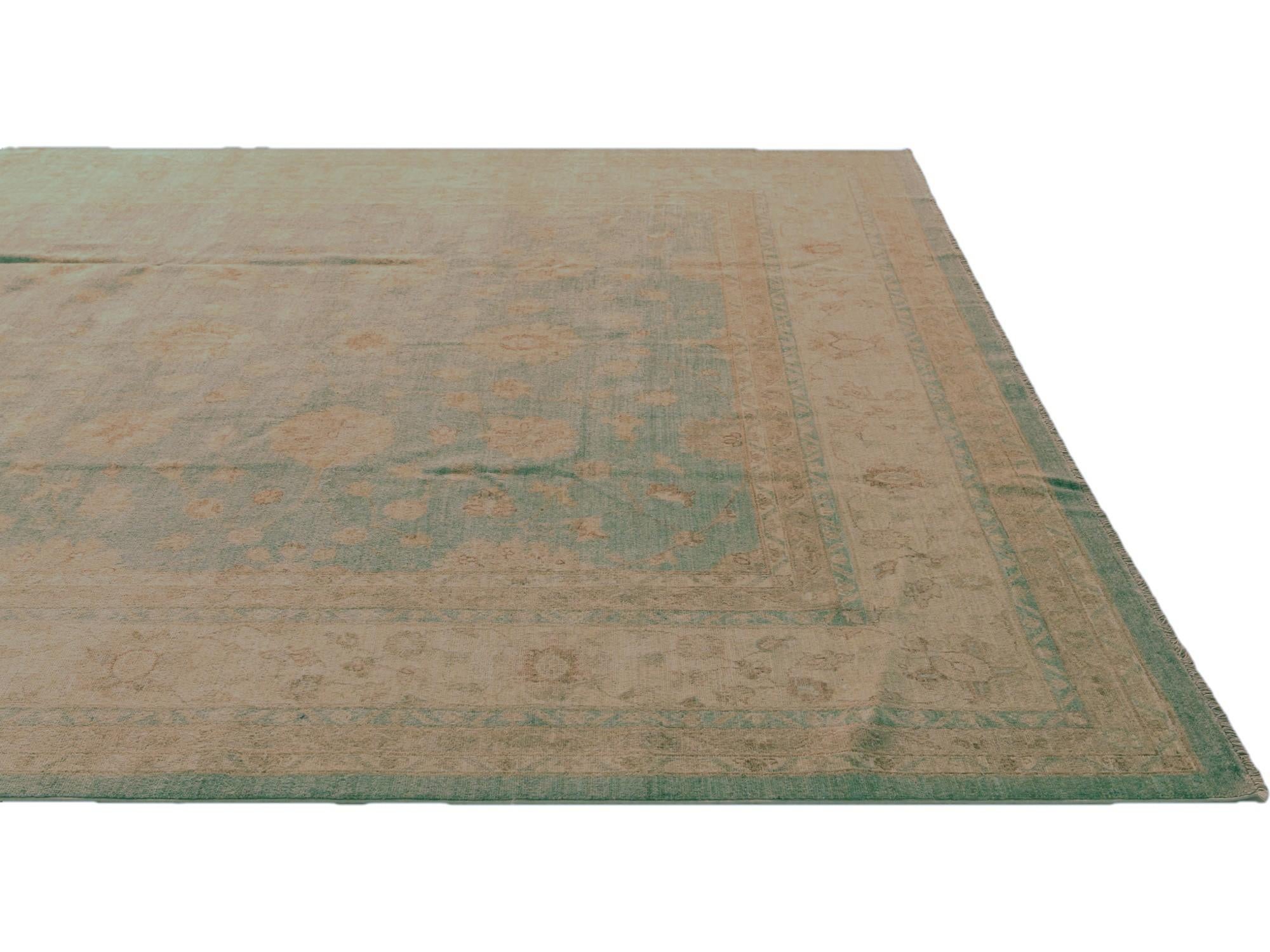 9' 11 x 13' 9 Hand Knotted Ziegler Rug