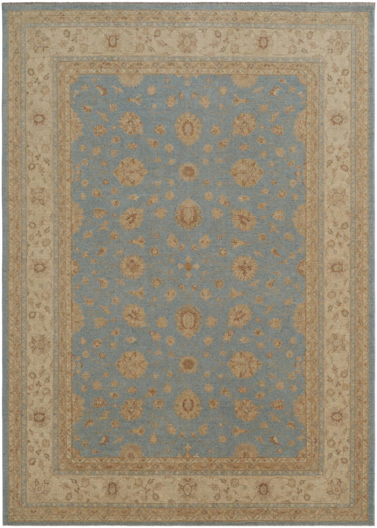 9' 11 x 13' 9 Hand Knotted Ziegler Rug