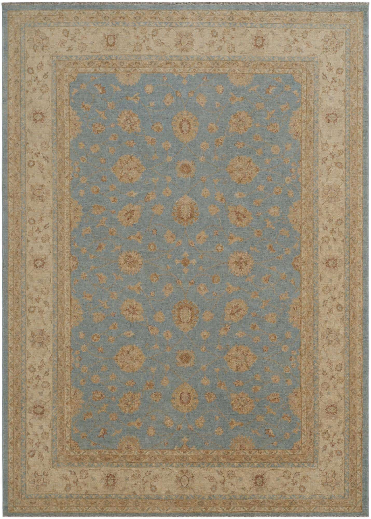 9' 11 x 13' 9 Hand Knotted Ziegler Rug
