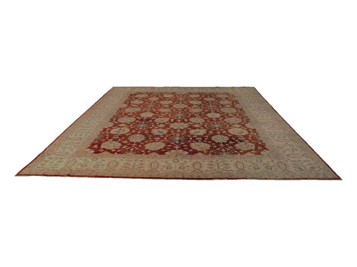 Detail image of 12' 10 x 16' 1 Hand Knotted Ziegler Rug