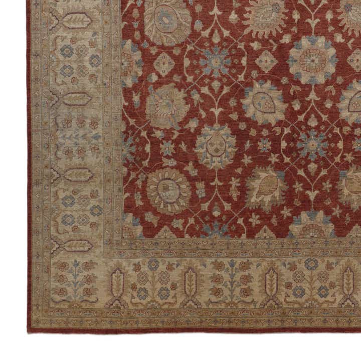 12' 10 x 16' 1 Hand Knotted Ziegler Rug