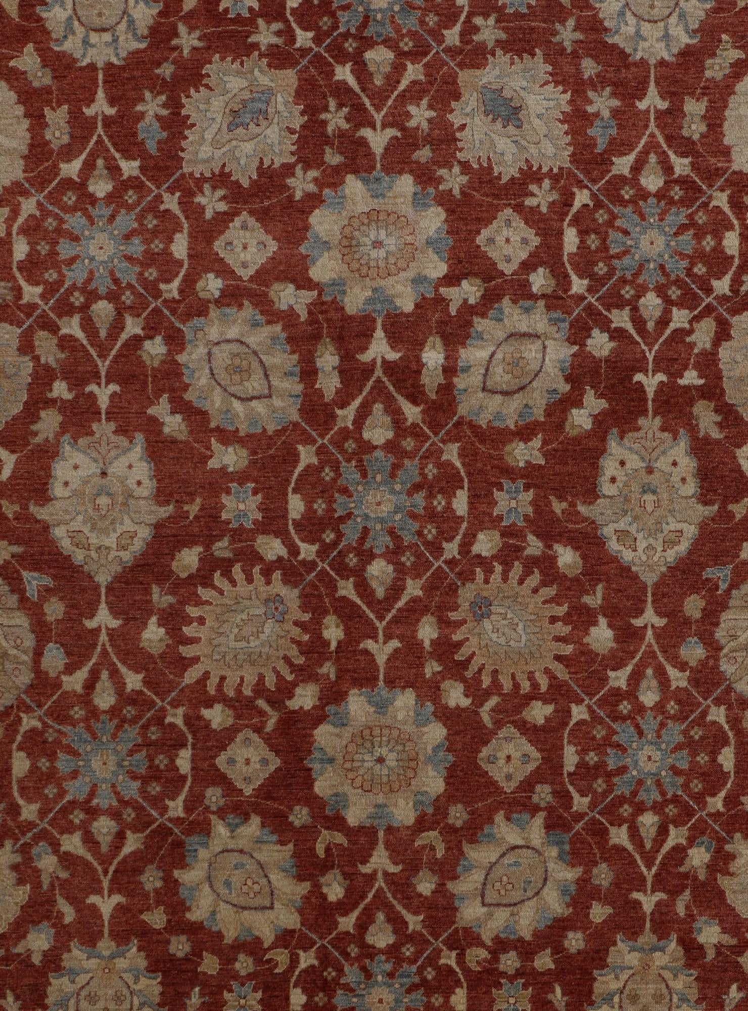 12' 10 x 16' 1 Hand Knotted Ziegler Rug