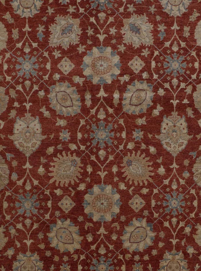 Detail image of 12' 10 x 16' 1 Hand Knotted Ziegler Rug