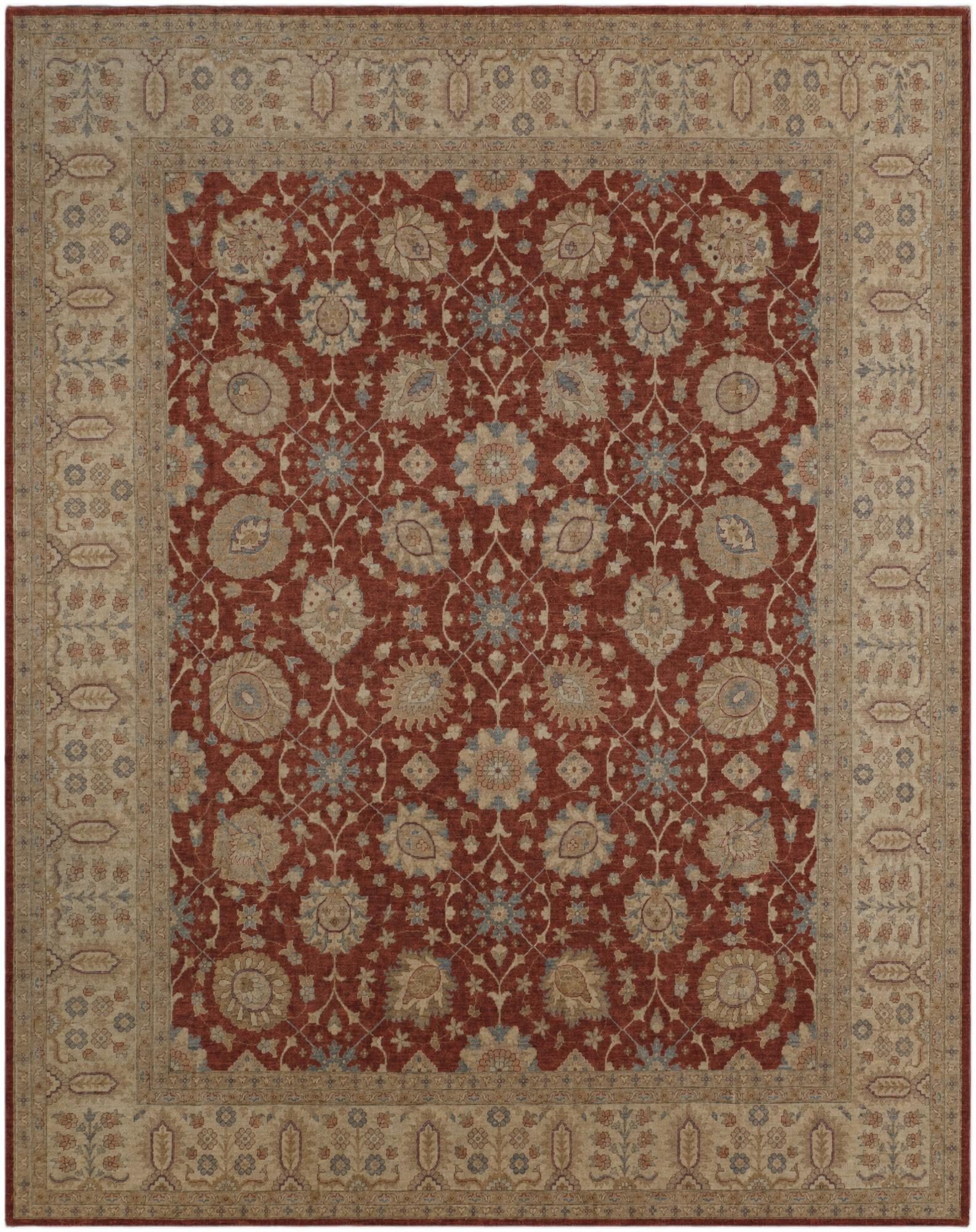 12' 10 x 16' 1 Hand Knotted Ziegler Rug