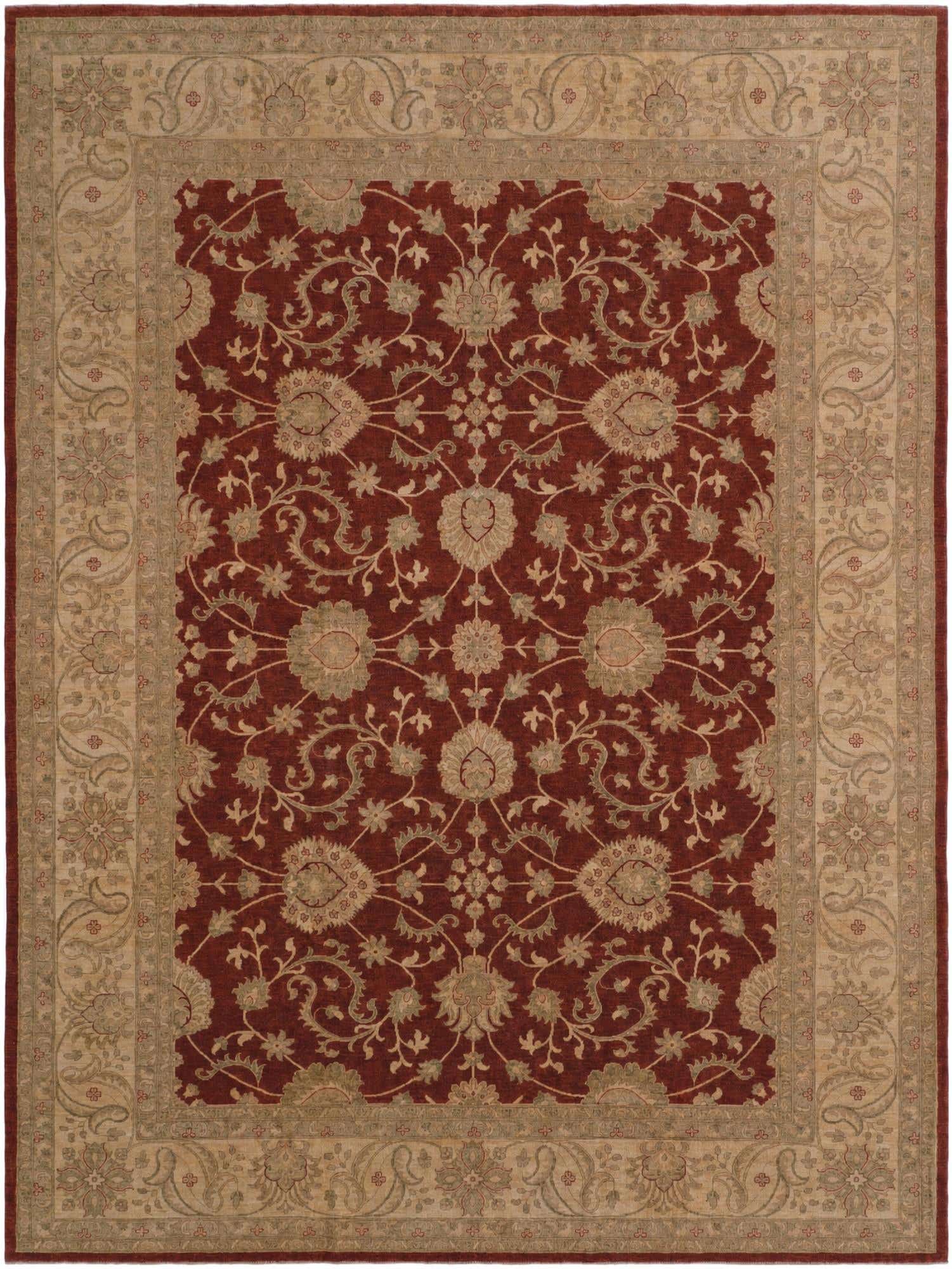 11' 8 x 15' 7 Hand Knotted Ziegler Rug