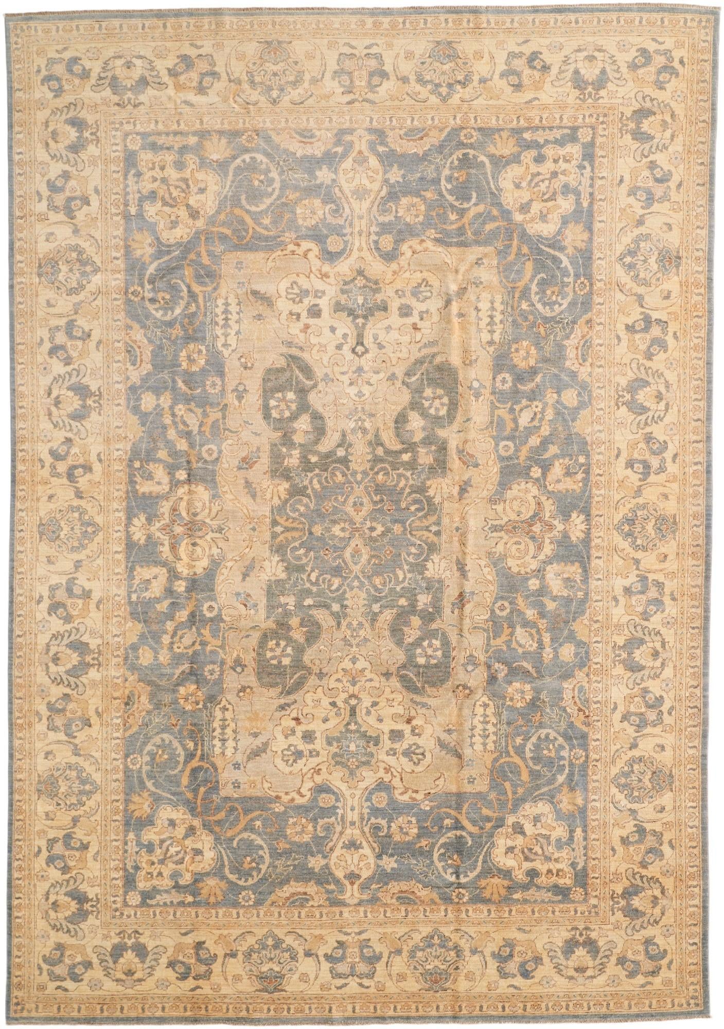 9' 11 x 14' 1 Hand Knotted Ziegler Rug