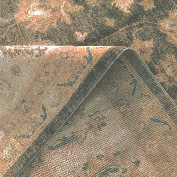 Detail image of 9' 2 x 12' Hand Knotted Ziegler Rug