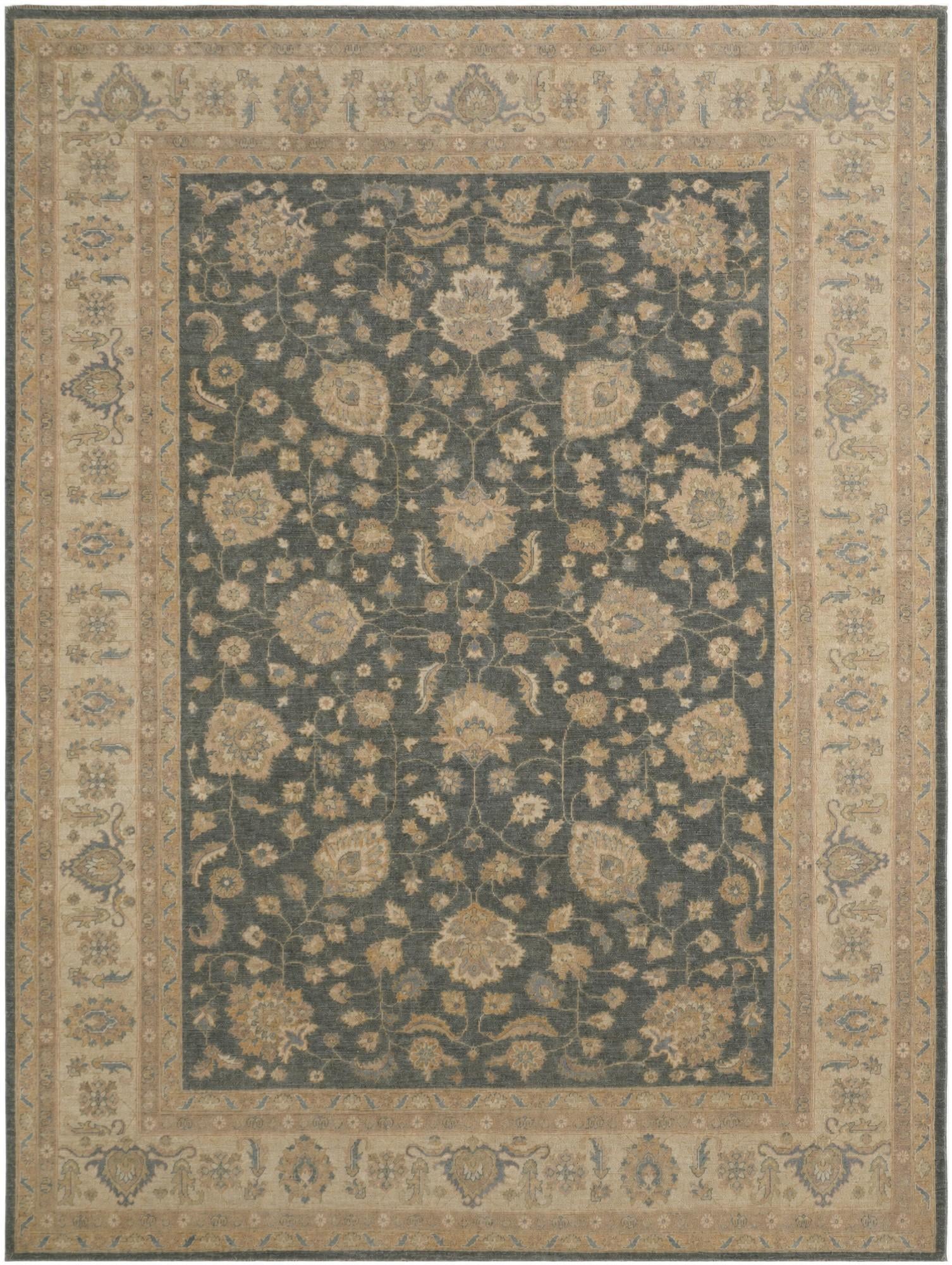 9' 2 x 12' Hand Knotted Ziegler Rug