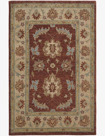 2' 8 x 4' 1 Hand Knotted Ziegler Rug