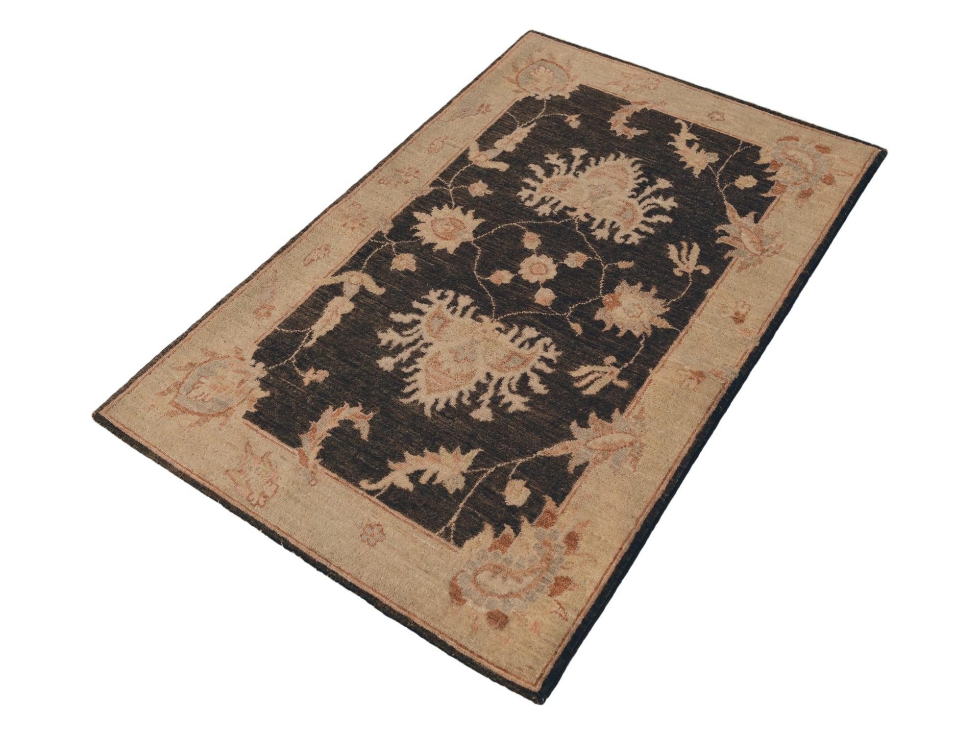 80cm x 125cm Hand Knotted Ziegler Rug