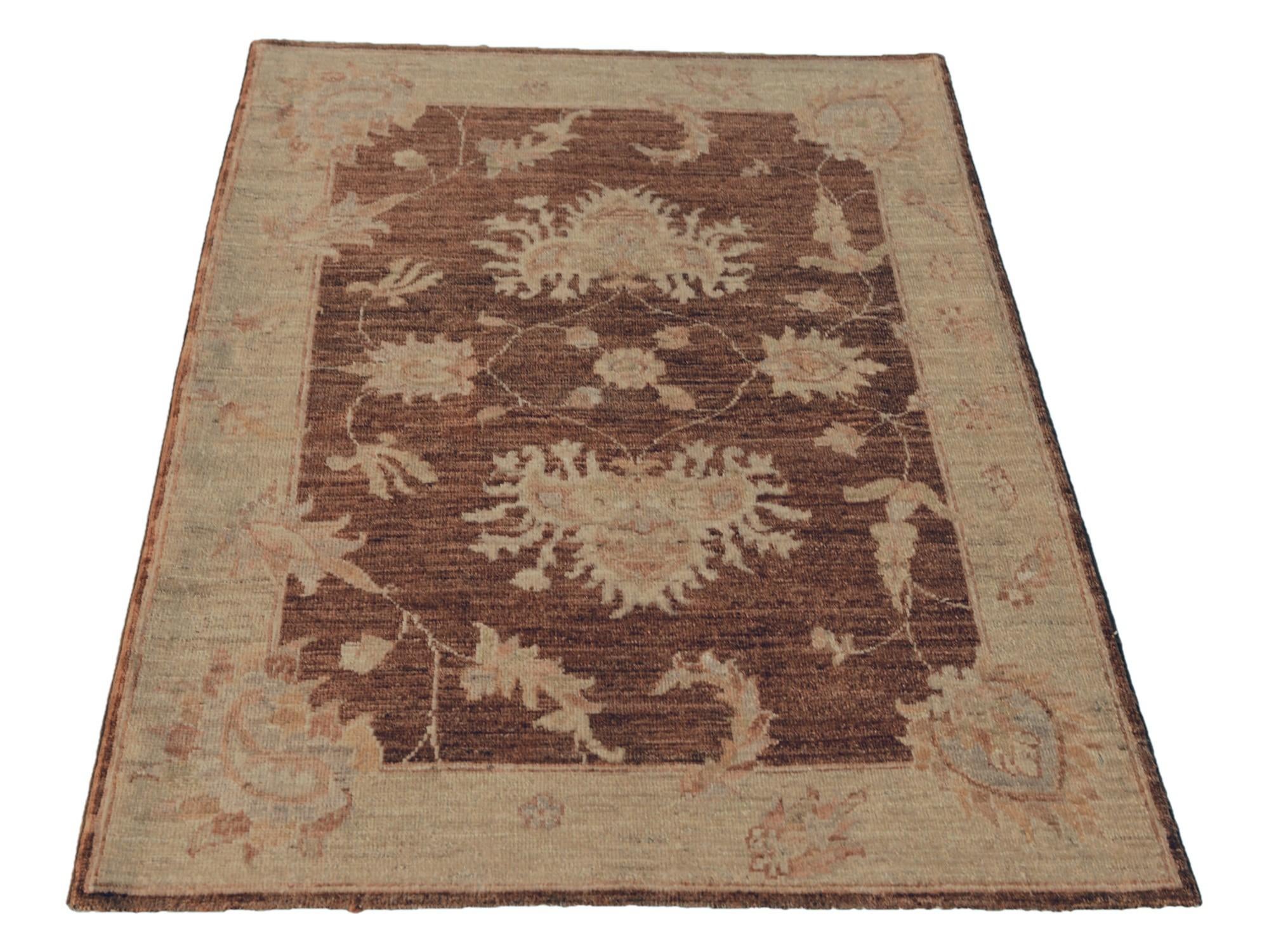 85cm x 120cm Hand Knotted Ziegler Rug