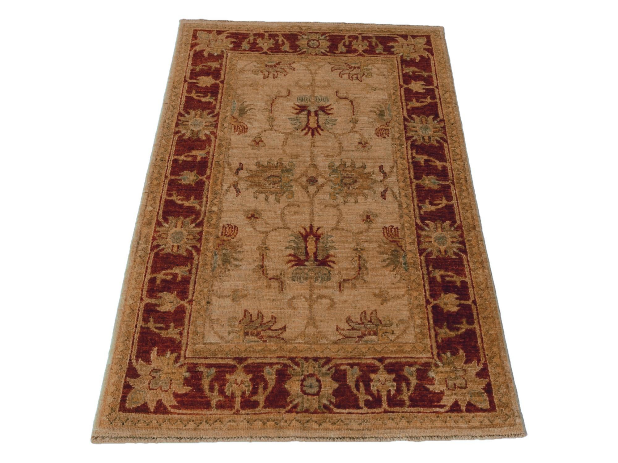2' 6 x 3' 11 Hand Knotted Ziegler Rug