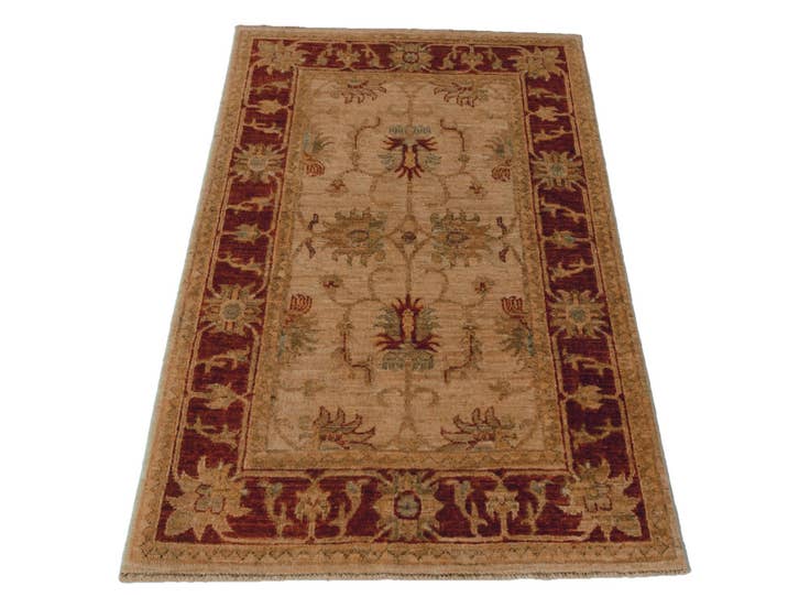 Detail image of 2' 6 x 3' 11 Hand Knotted Ziegler Rug