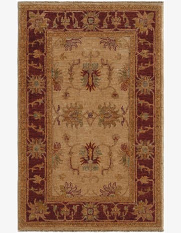 2' 6 x 3' 11 Hand Knotted Ziegler Rug