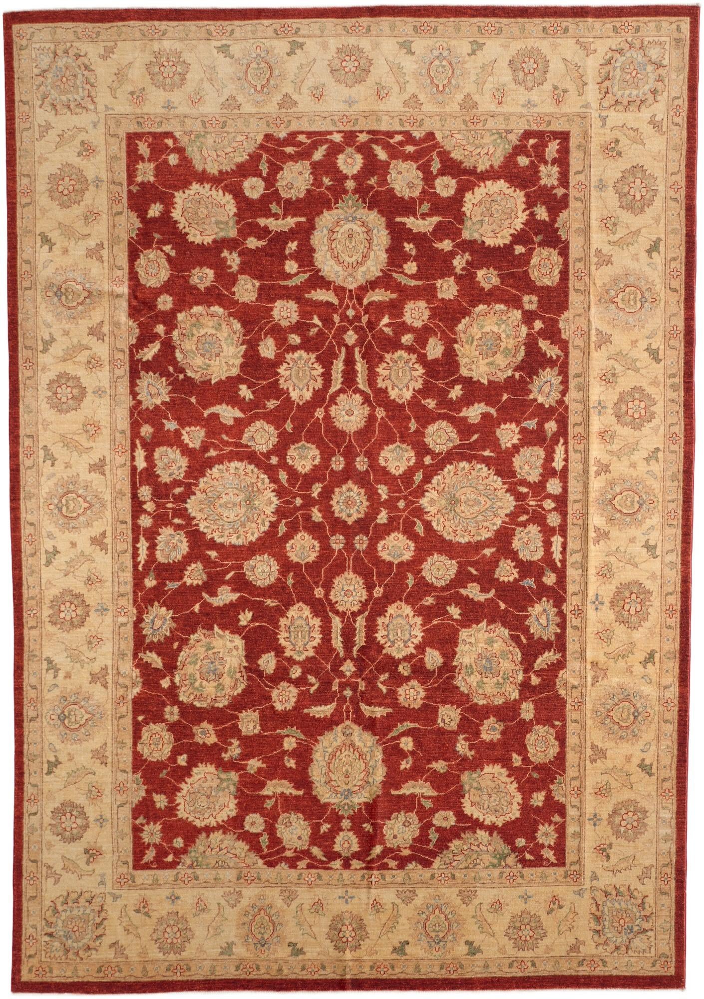 8' x 11' 5 Hand Knotted Ziegler Rug