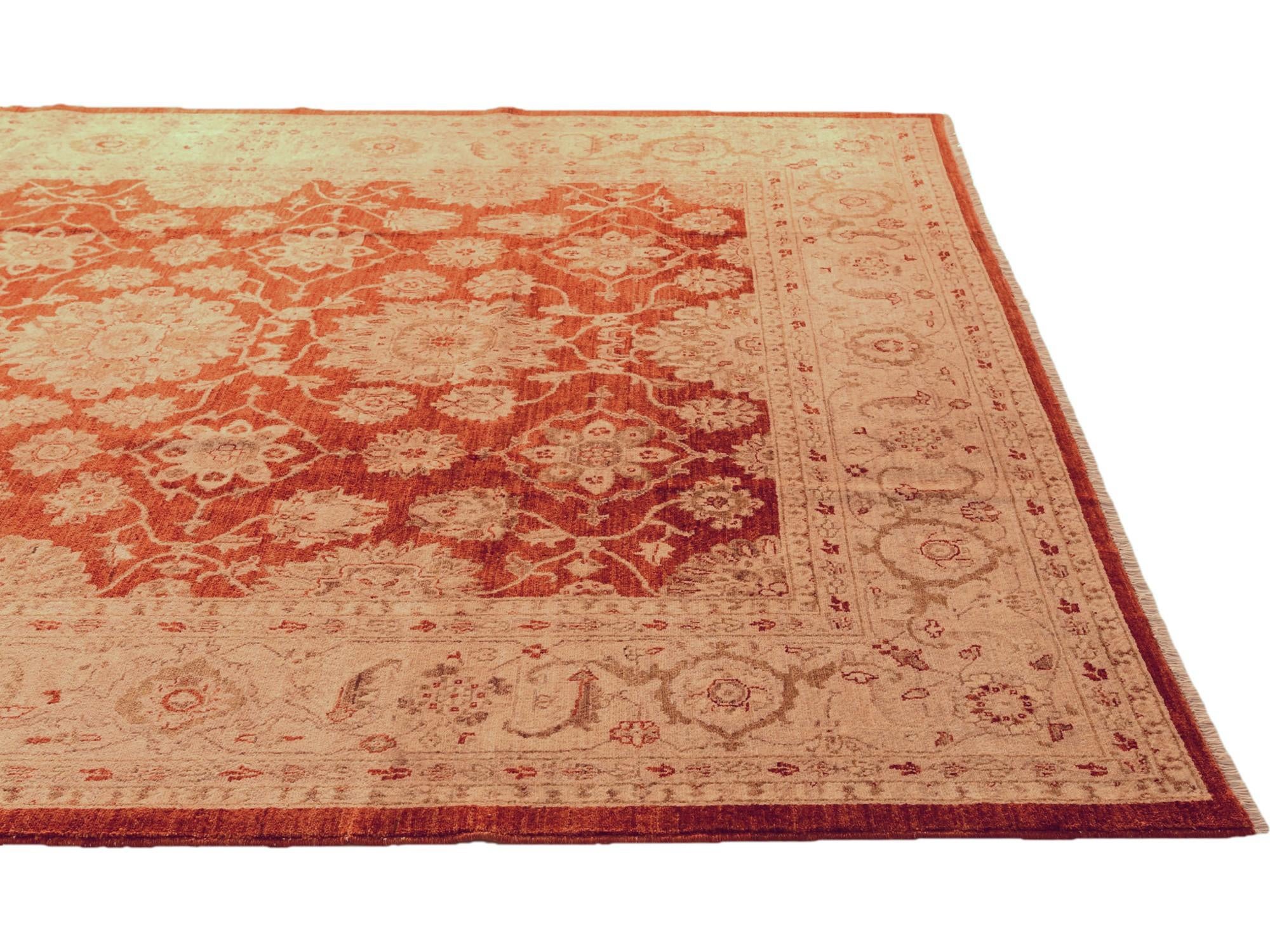 8' 1 x 10' 6 Hand Knotted Ziegler Rug