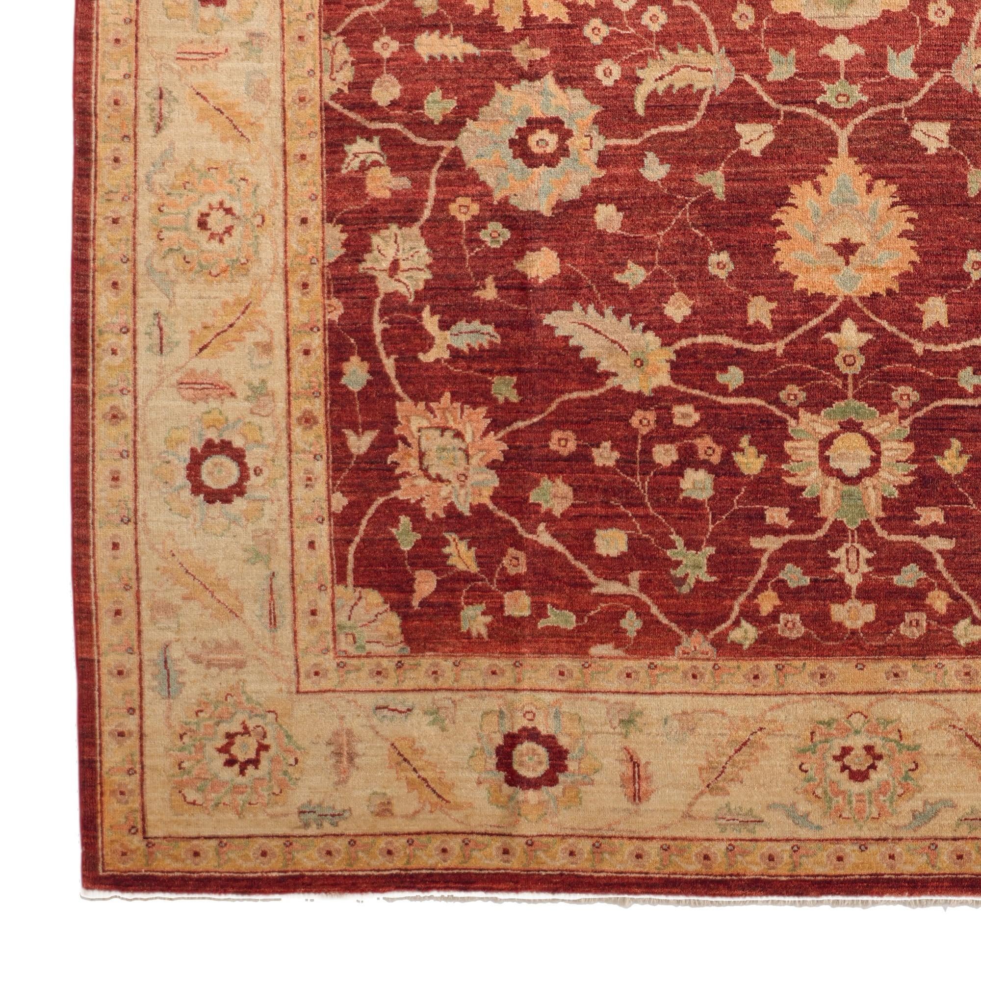 7' 11 x 9' 9 Hand Knotted Ziegler Rug